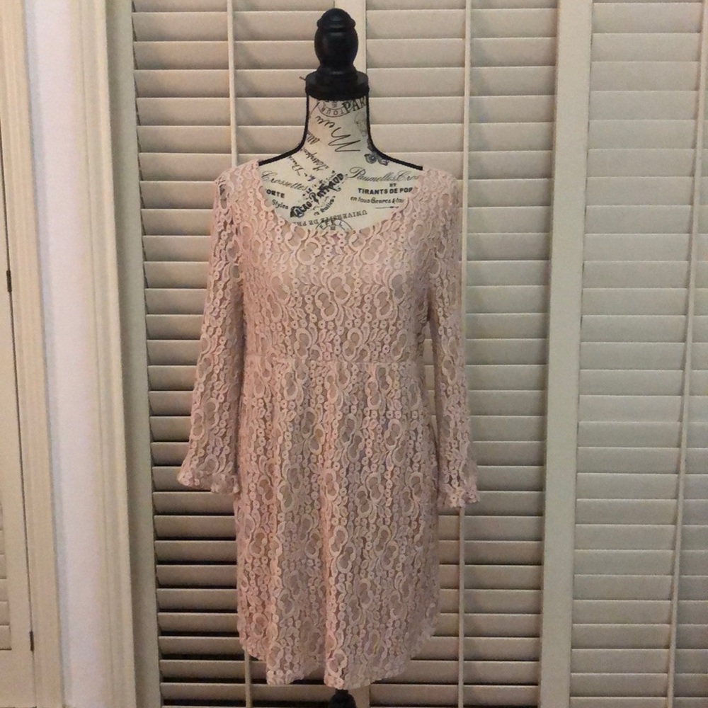 Super Pretty Lace Blush Dress